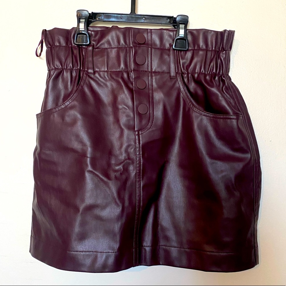 Zara pleather skirt